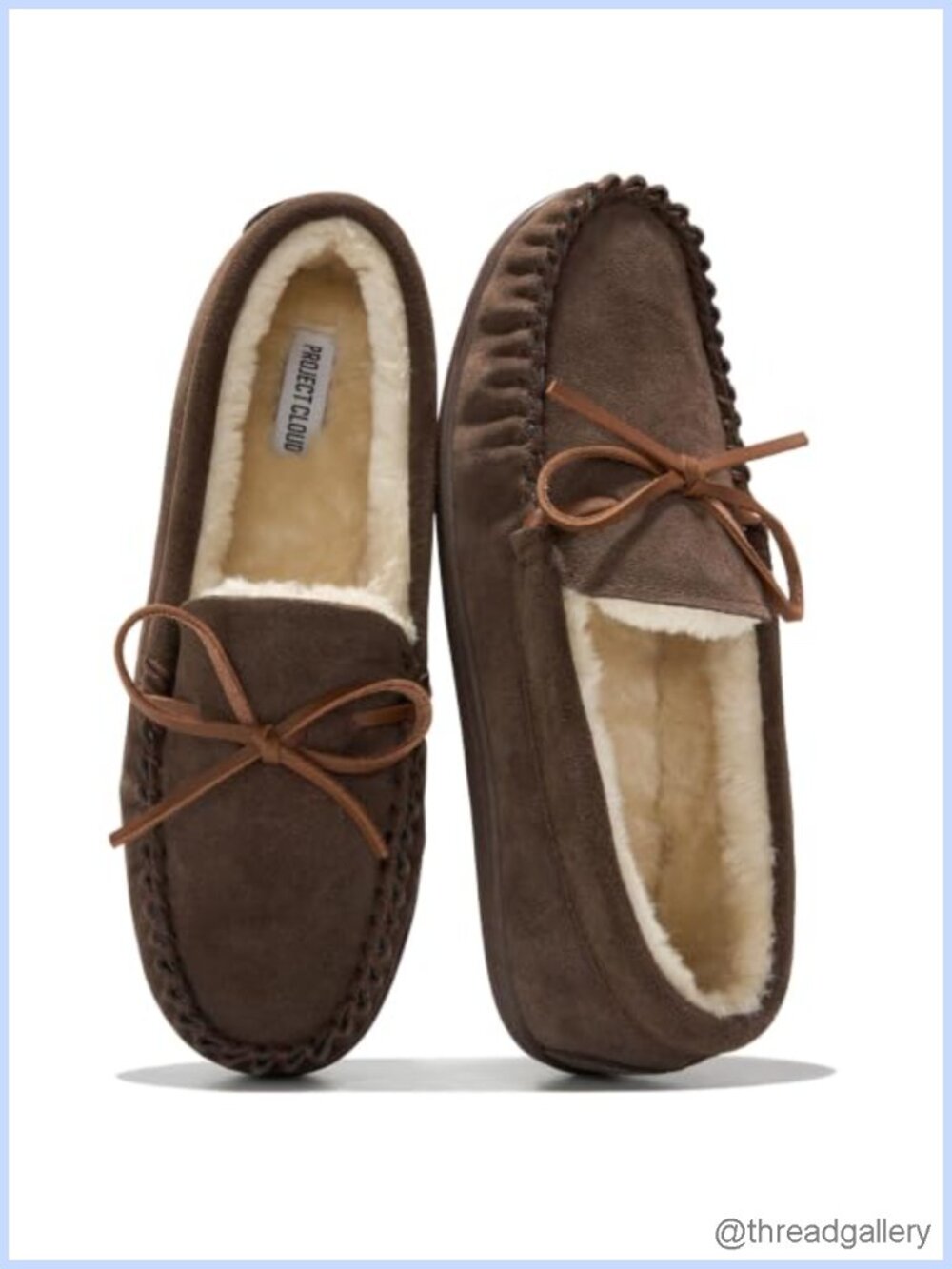 Genuine Leather Mocc for Women Memory Foam Fur Lined Loafers